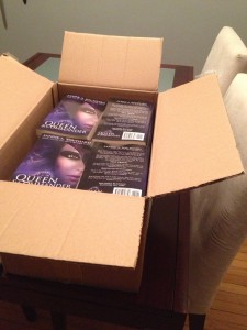 Box of books. Woohoo!